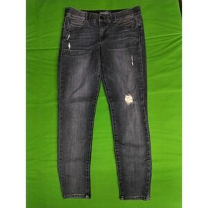 Democracy Ab Technology Jeans Women Size 10 Blue Distressed